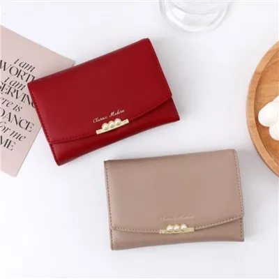 Carteira com trifold com suporte para imagens